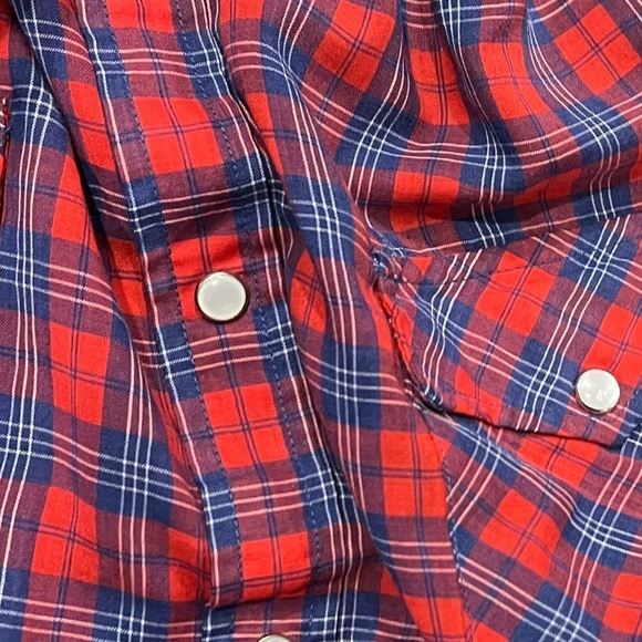 Vintage Western Stats Plaid Rockabilly Rancher Pearl Snap Cowboy Shirt - Picture 5 of 6